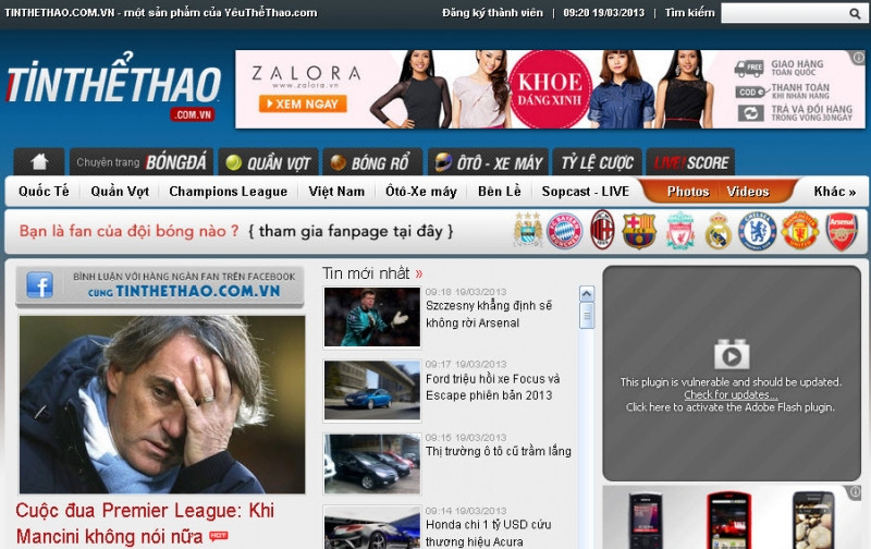 Tinthethao.com.vn - kênh tin tức thể thao trực tuyến