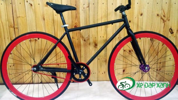  Fixed Gear – cỡ vành 4cm màu đen đỏ