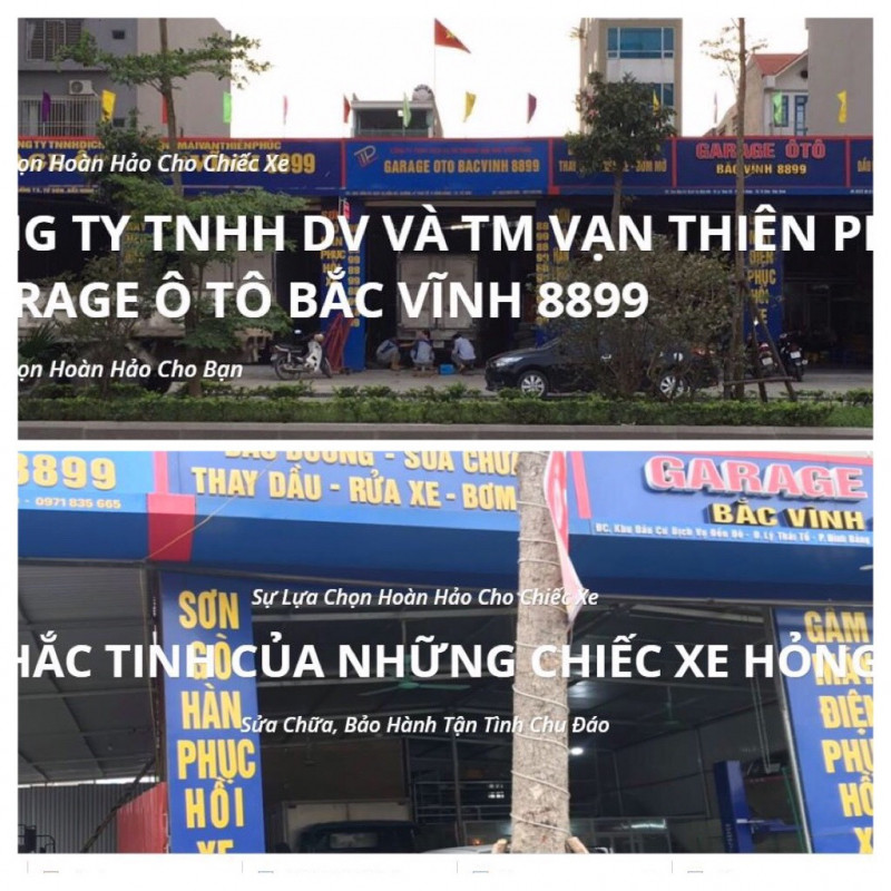 Garage ô tô Bắc Vĩnh 8899