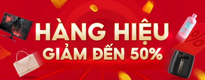 Hàng hiệu giảm đến 50%