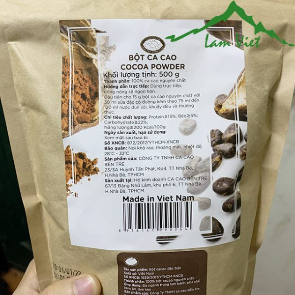Bột cacao nguyên chất - Lâm Việt đặc sản Tây Bắc