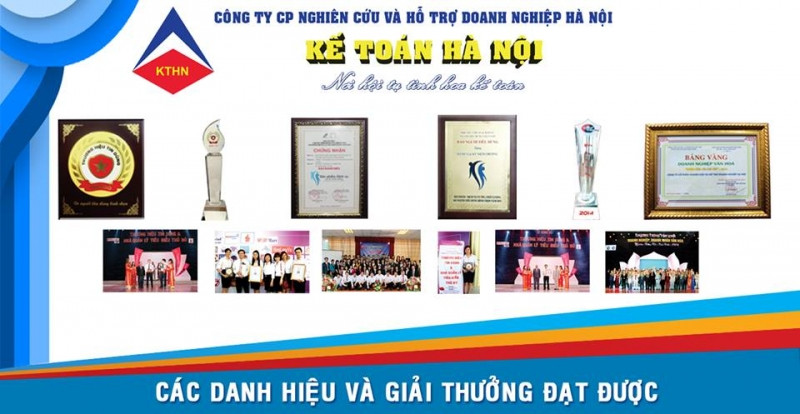 Trung tâm kế toán Hà Nội đạt được nhiều giải thưởng
