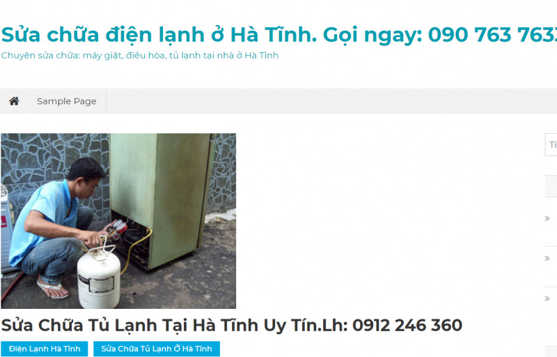 Sữa chữa tủ lạnh tại nhà ở Hà Tĩnh