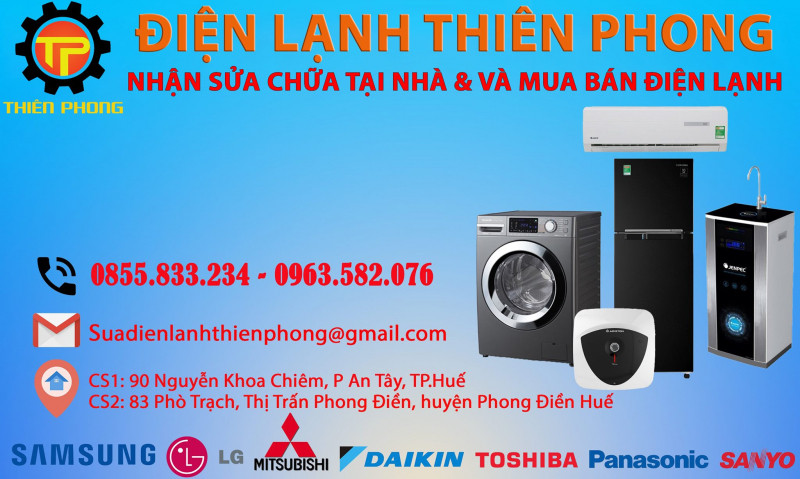 DV sửa chữa tủ lạnh tại Điện lạnh Thiên Phong