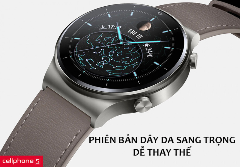 Đồng hồ thông minh Huawei Watch GT 2 Pro Dây da