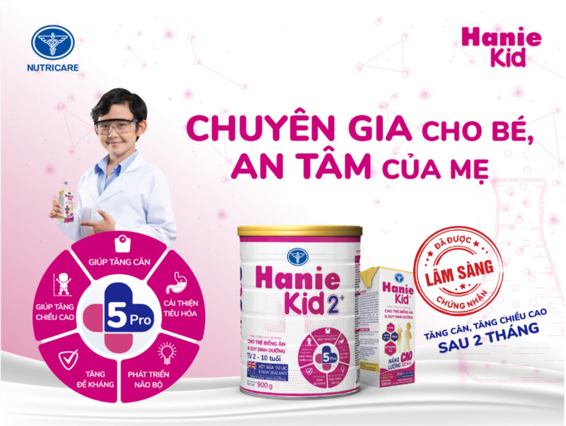 Hanie Kid: Chuyên gia cho bé - An tâm của mẹ