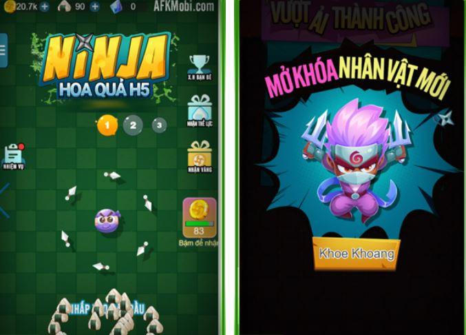 Ninja Hoa Quả H5 – Hậu duệ vui nhộn từ game tuổi thơ Fruit Ninja