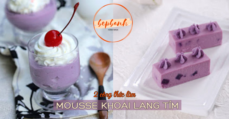 Mousse khoai lang tím