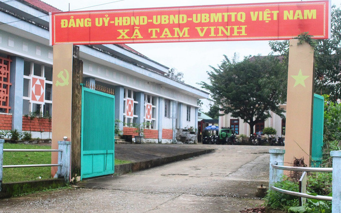 (UBND xã Tam Vinh - Ảnh: Báo Người Lao động)