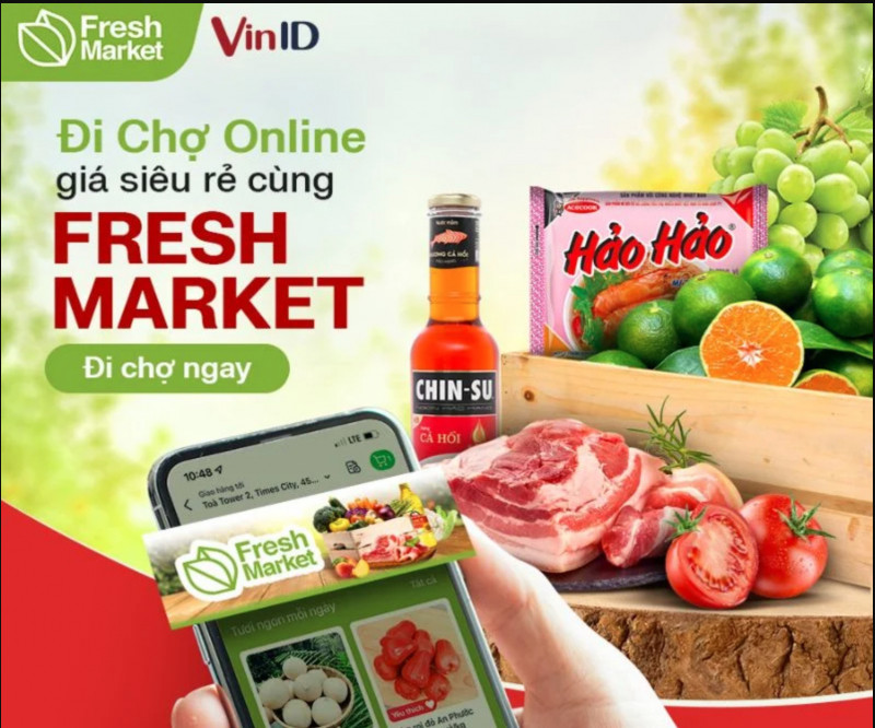 Tải app VinID, đi chợ Online với giá siêu rẻ