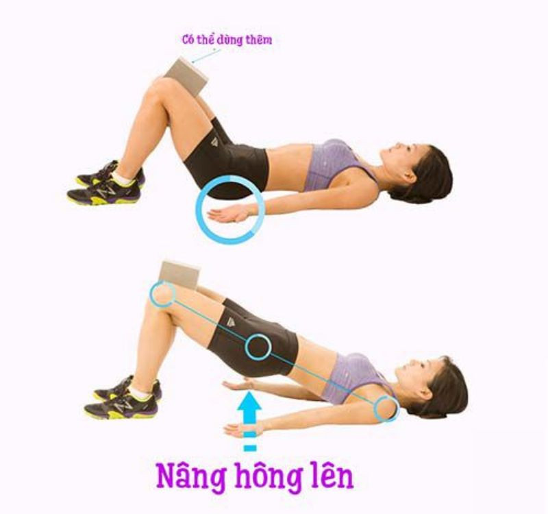 Bài tập nằm nâng mông ( Butterfly bridge exercise )