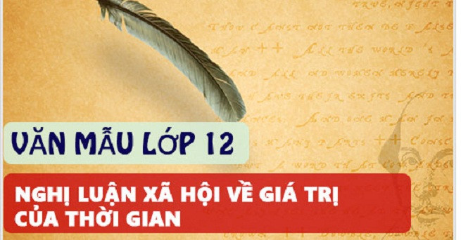 Bài văn nghị luận xã hội về giá trị của thời gian số 1