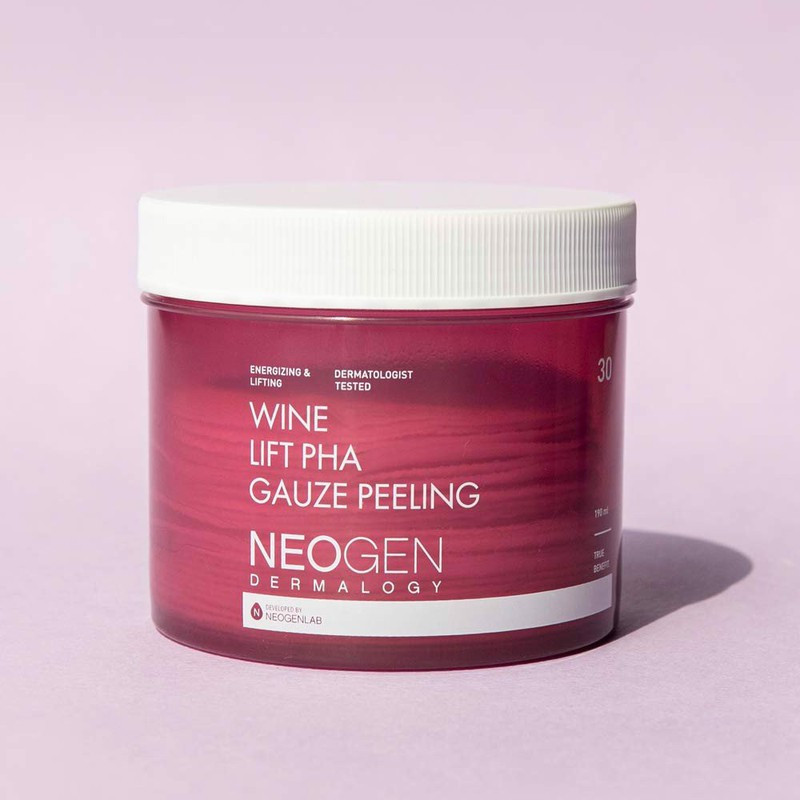 Bông Tẩy Tế Bào Chết Rượu Vang Neogen Dermalogy Wine Lift PHA Gauze Peeling