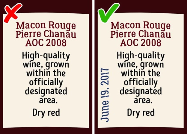 Năm sản xuất của rượu vang rất quan trọng