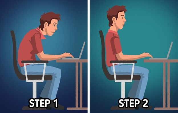 Làm theo các bước đơn giản sau để ngồi đúng tư thế