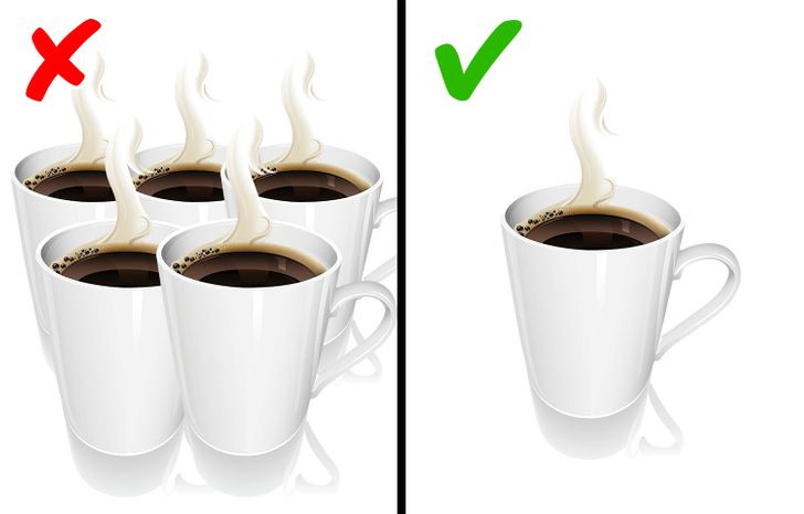 Tránh uống quá nhiều cà phê trong ngày