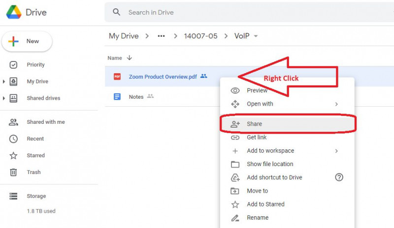 Cách chia sẻ tập tin, thư mục với người khác trên Google Drive