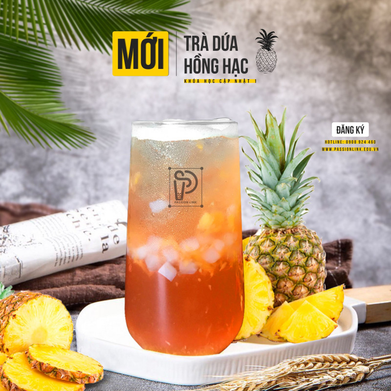 Trà dứa hồng hạc