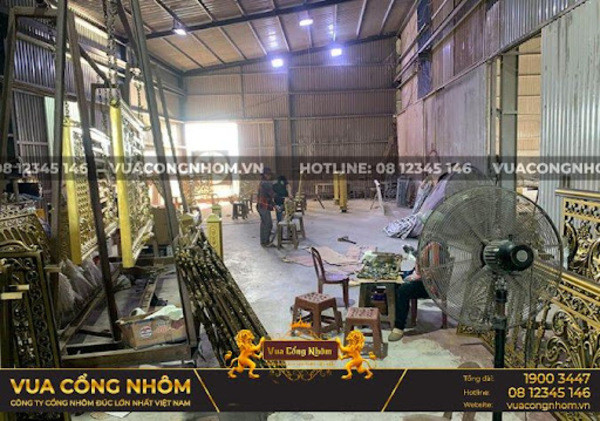 Áp dụng công nghệ đúc chân không LCA-Process đem đến sản phẩm cổng nhôm đúc đẹp với đường nét tinh tế, sắc nét