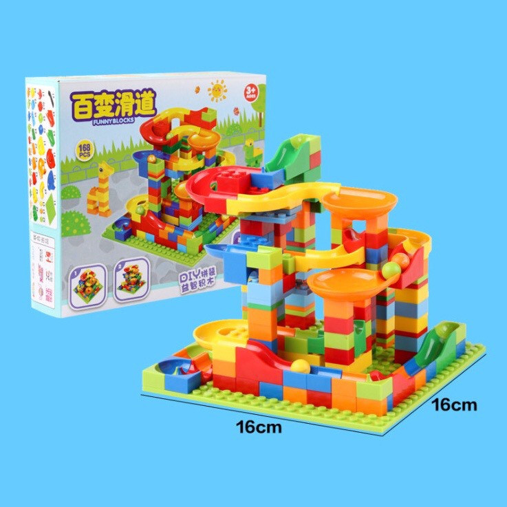 Đồ chơi lego thả bi BAPKIDS mô hình lego mini 168 chi tiết nhỏ và 85 chi tiết to cho bé