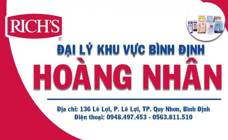 Nguyên liệu bánh pha chế Hoàng Nhân