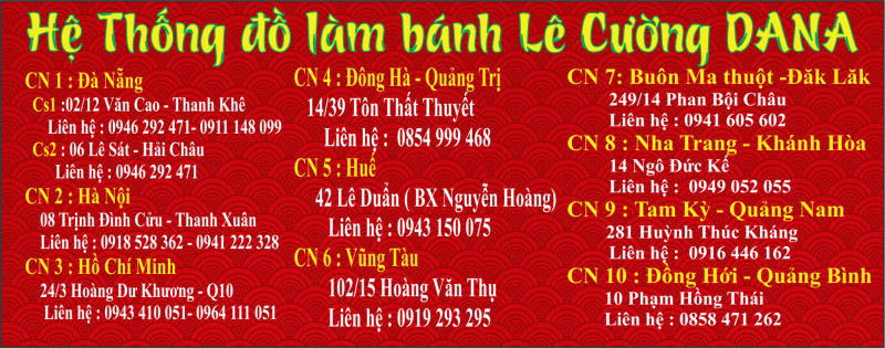 Dana Tam Kỳ - Shop Dụng cụ và nguyên liệu làm bánh