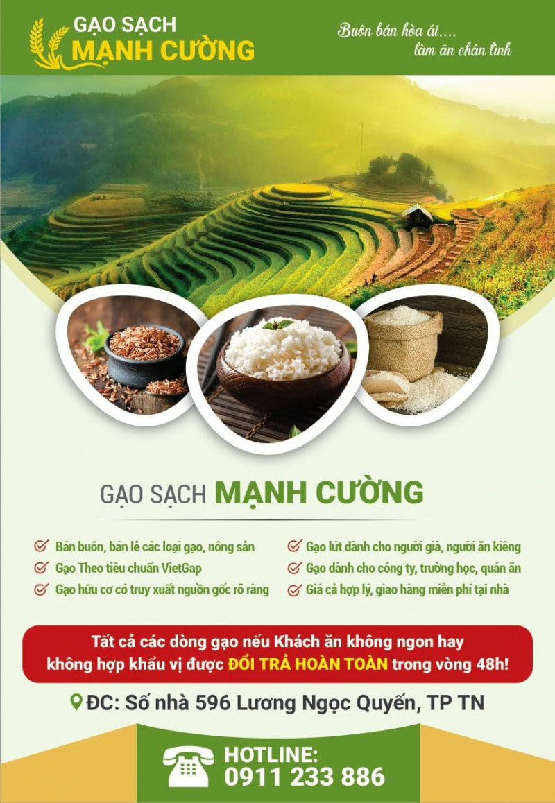 Gạo Sạch Mạnh Cường Thái Nguyên