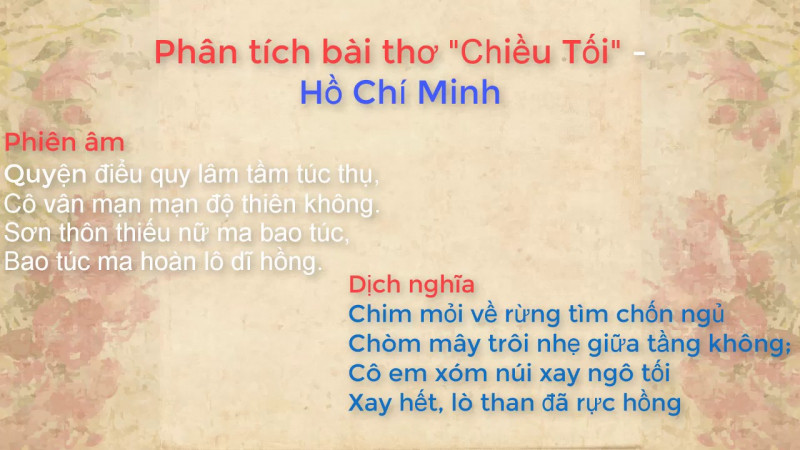 Dàn ý tham khảo số 6: Vẻ đẹp cổ điển và hiện đại trong bài thơ 