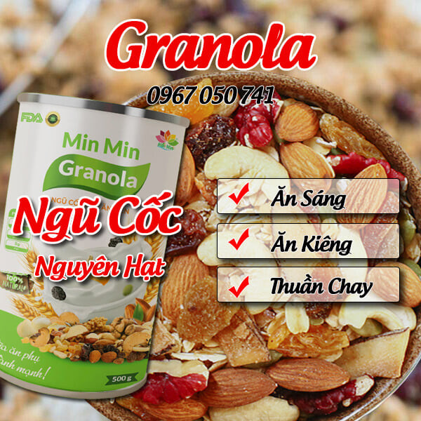 Granola - Ngũ Cốc Nguyên Hạt Min Min Đà Nẵng