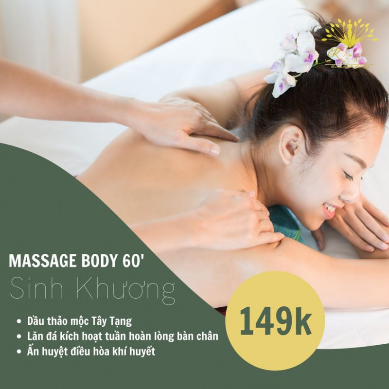 Kim Spa Tây Ninh cũng rất nổi tiếng với các dịch vụ như: Massage Body 60s (Dầu thảo mộc), chăm sóc da mặt Bách Ngọc (mặt nạ thảo mộc), tắm trắng, lăn kim,...