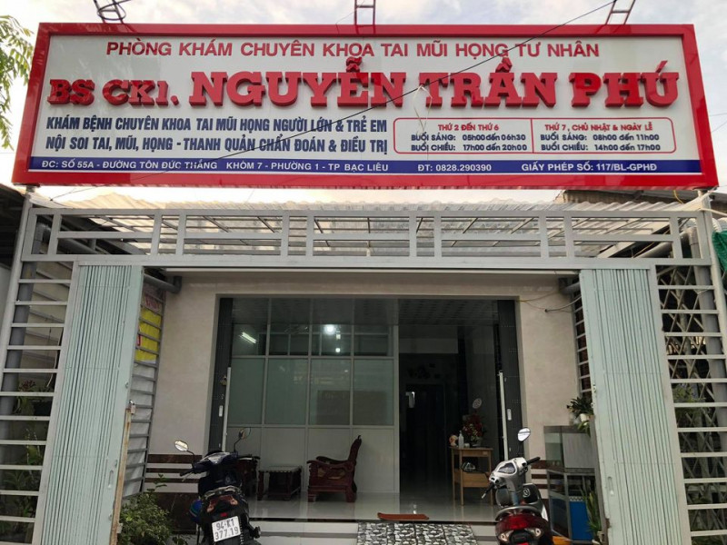Phòng khám bệnh chuyên khoa Tai Mũi Họng Bs Nguyễn Trần Phú