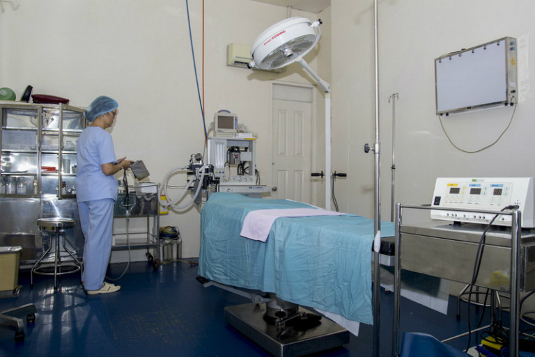 Bệnh viện có cơ sở vật chất khang trang, thiết bị máy móc hiện đại