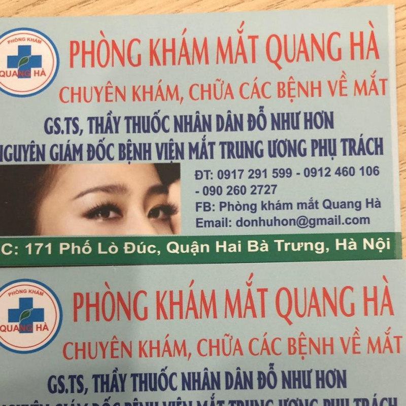 Phòng khám mắt Quang Hà