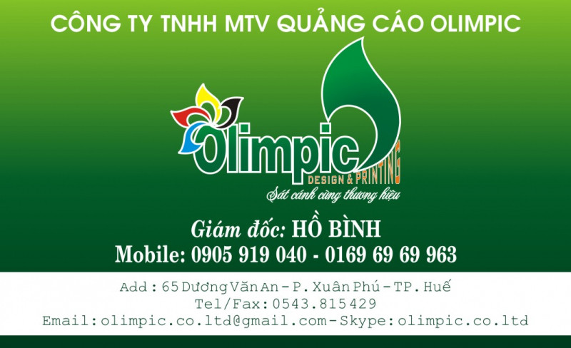 Công ty quảng cáo Olimpic Huế