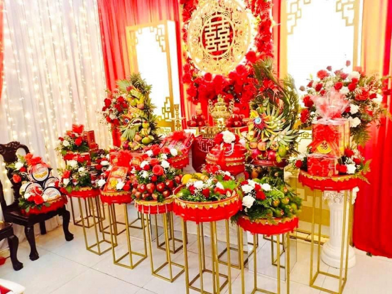 Trang trí tiệc cưới Nguyễn Tài