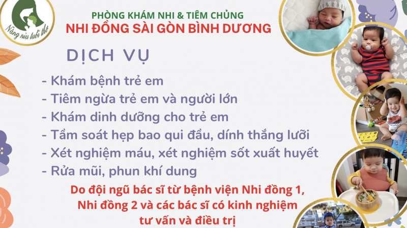 Phòng khám Nhi Đồng Sài Gòn – Chi nhánh Bình Dương