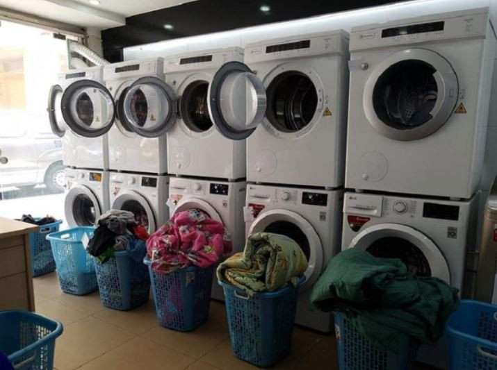 Hệ thống máy giặt hiện đại tại Dịch vụ giặt ủi 903