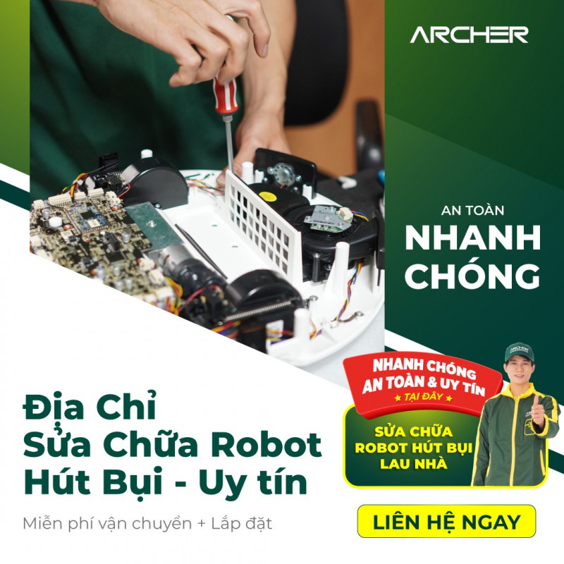 Sửa chữa robot hút bụi - Archer