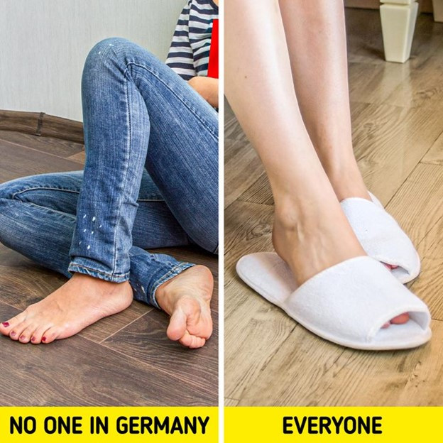 Người Đức không bao giờ đi chân trần trong nhà