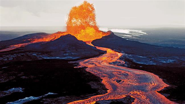 Núi lửa tại đảo Hawaii
