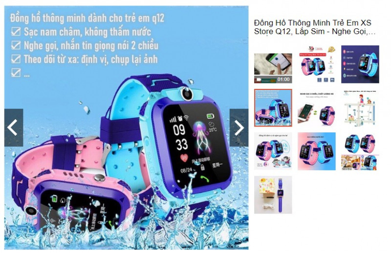 Đồng hồ thông minh trẻ em XS Store Q12