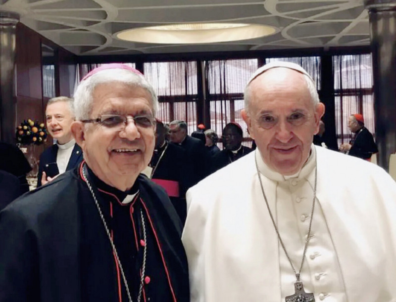 Đức Thánh Cha Phanxico và Hồng y Adalberto Martínez Flores