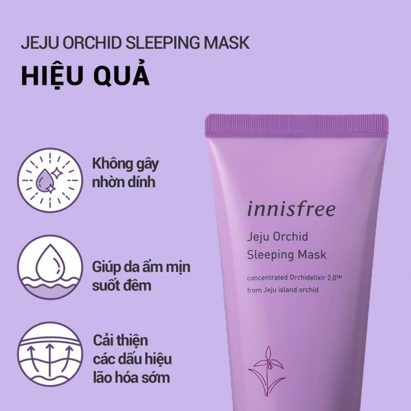 Mặt nạ ngủ Innisfree Jeju Orchid Sleeping Mask 80ml