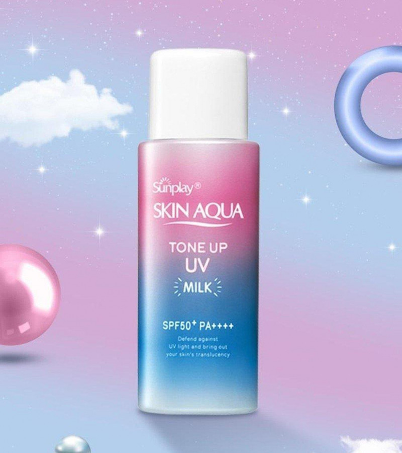 Sữa chống nắng Sunplay Skin Aqua Tone Up UV Milk Lavender
