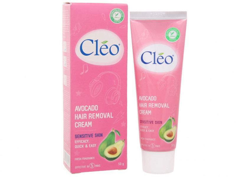Kem tẩy lông cho da nhạy cảm Cleo Avocado Hair Removal Cream Sensitive Skin