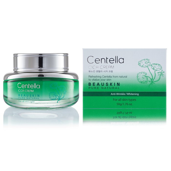 Kem trị mụn chiết xuất rau má Beauskin Centella Cica Cream