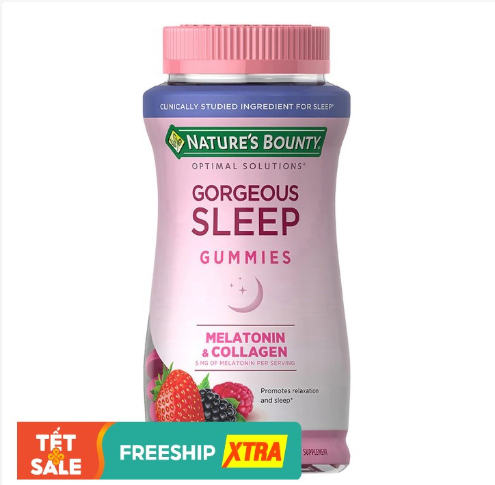 Kẹo dẻo Nature's Bounty Gorgeous Sleep Gummies