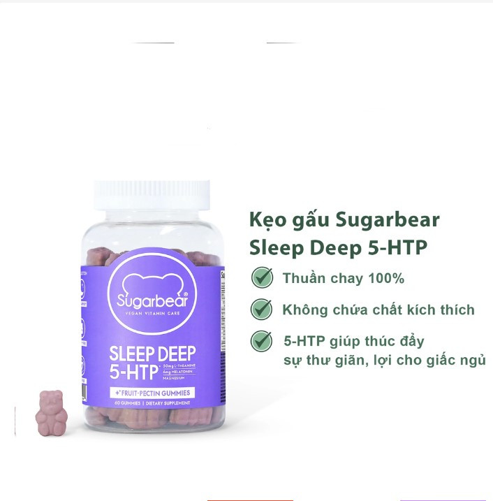 Kẹo dẻo hỗ trợ giấc ngủ SugarBear Sleep Vitamin