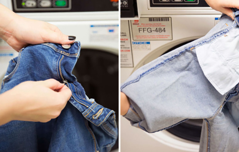 Kiểm tra quần áo trước khi giặt
