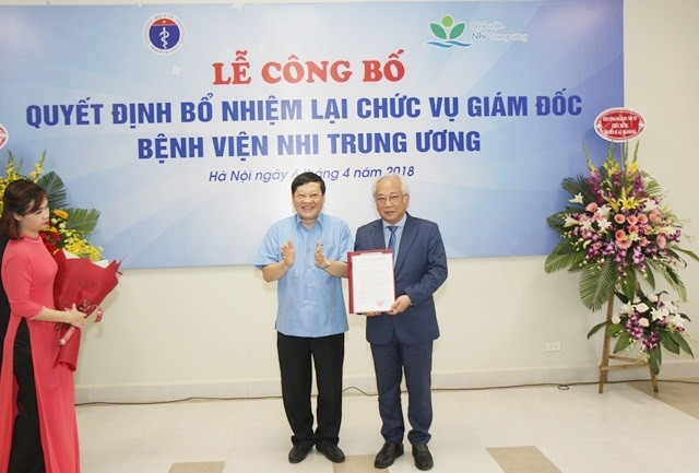 Ông Lê Thanh Hải được bổ nhiệm lại chức vụ Giám đốc BV Nhi Trung ương